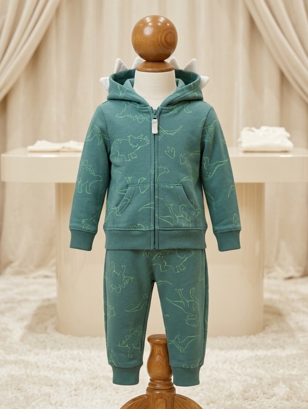 Carter's Dinosaur Jogger Set Hoodie & Pants 9M